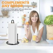 black stainless steel paper towel holder, view 3 - MRSLM