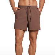 men's 5 inch four-way stretch workout shorts, view 5 - MRSLM