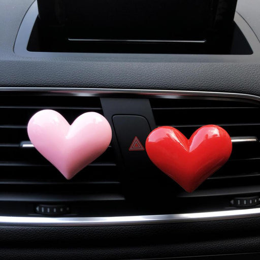 Red heart car air freshener clip - MRSLM