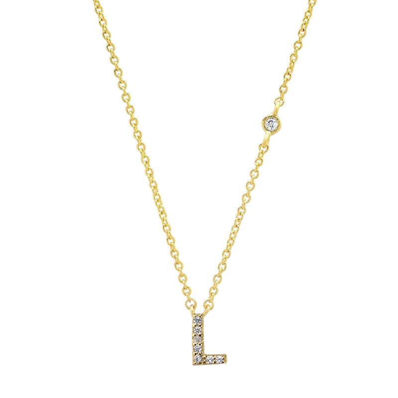 letter pendant necklace, view 27 - MRSLM