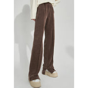 high waist fleece sports pants, view 5 - MRSLM