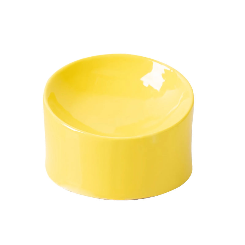 ceramic pet bowl with stand, view 2 - MRSLM