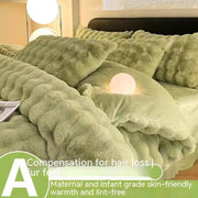 Plush milk fiber four-piece bedding set, view 3 - MRSLM