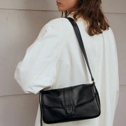 Retro leather shoulder and crossbody bag, view 4 - MRSLM
