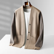 contrast sleeve cardigan sweater - MRSLM