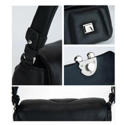 sheep leather crossbody hobo bag, view 10 - MRSLM