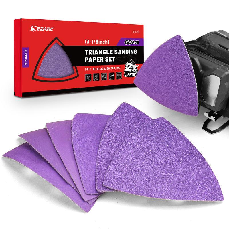 Zirconia triangle sanding paper set - MRSLM