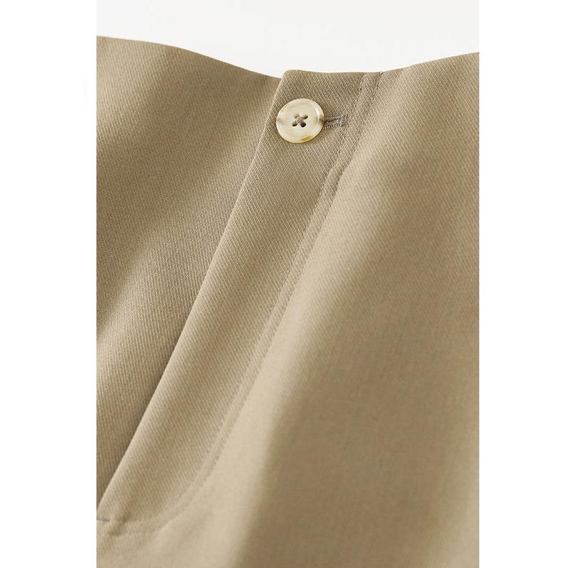brown cropped harem pants for women, view 6 - MRSLM
