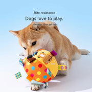 plush ringing ball toy for dogs, view 10 - MRSLM