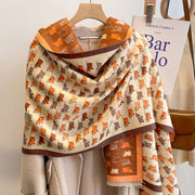 Thickened floral shawl scarf, view 4 - MRSLM