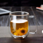 double wall borosilicate glass mug - MRSLM
