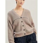 beaded chain cardigan jacket, view 2 - MRSLM