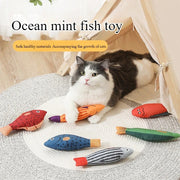 Plush catnip fish toy for cats, view 12 - MRSLM