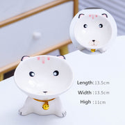 cute ceramic cat and dog bowl, view 4 - MRSLM
