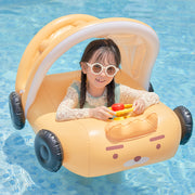 Inflatable car swimming seat ring for kids, view 5 - MRSLM
