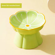 raised ceramic pet bowl, view 2 - MRSLM