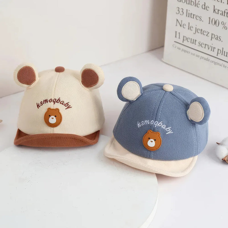 cute bear-ear baby hat, view 9 - MRSLM