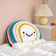 rainbow sunflower crochet cushion - MRSLM