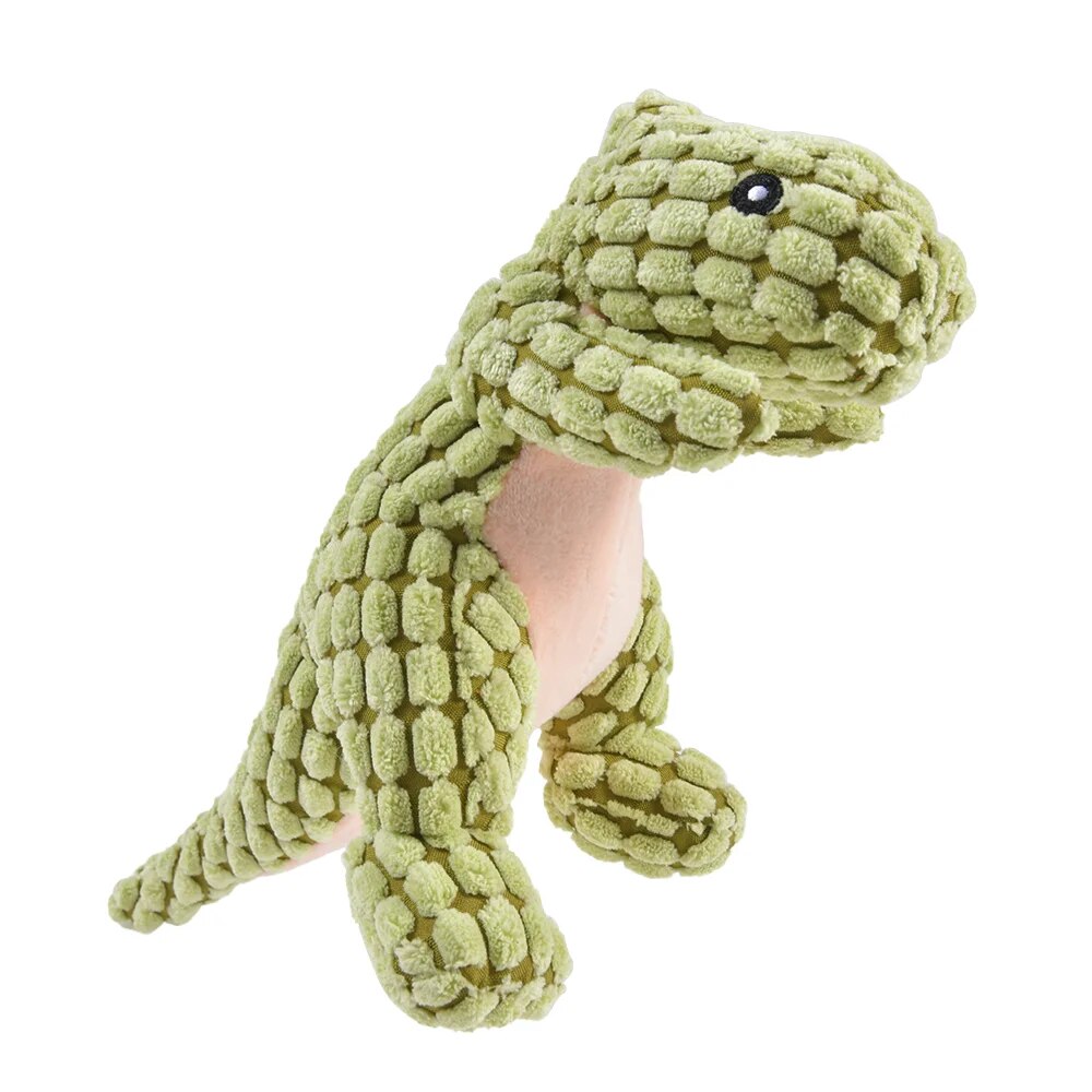 Pet Plush Dinosaur Toys - Interactive Chew Toys for Cats and Dogs