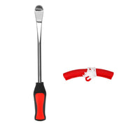 Motorcycle tire lever tool with rim protectors, view 4 - MRSLM