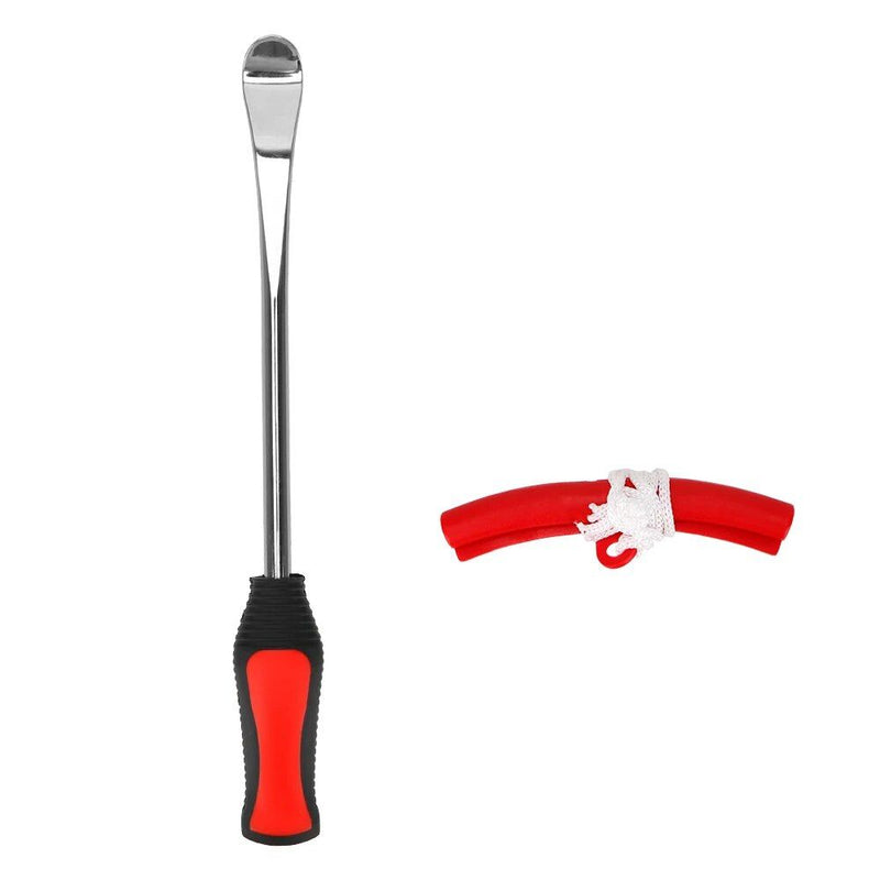 Motorcycle tire lever tool with rim protectors, view 4 - MRSLM