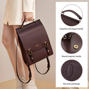 women's vintage leather backpack purse, view 4 - MRSLM