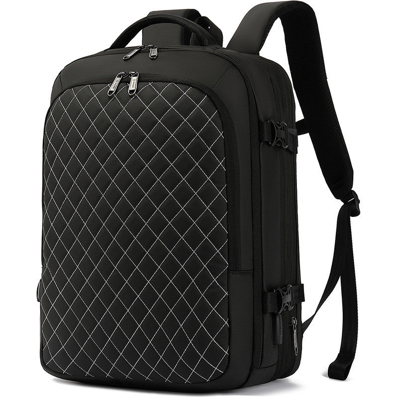 Expandable computer travel backpack, view 2 - MRSLM