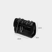 chic PU leather chain shoulder bag, view 10 - MRSLM