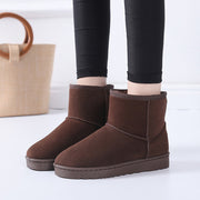 Women's faux fur lined suede snow boots, view 5 - MRSLM