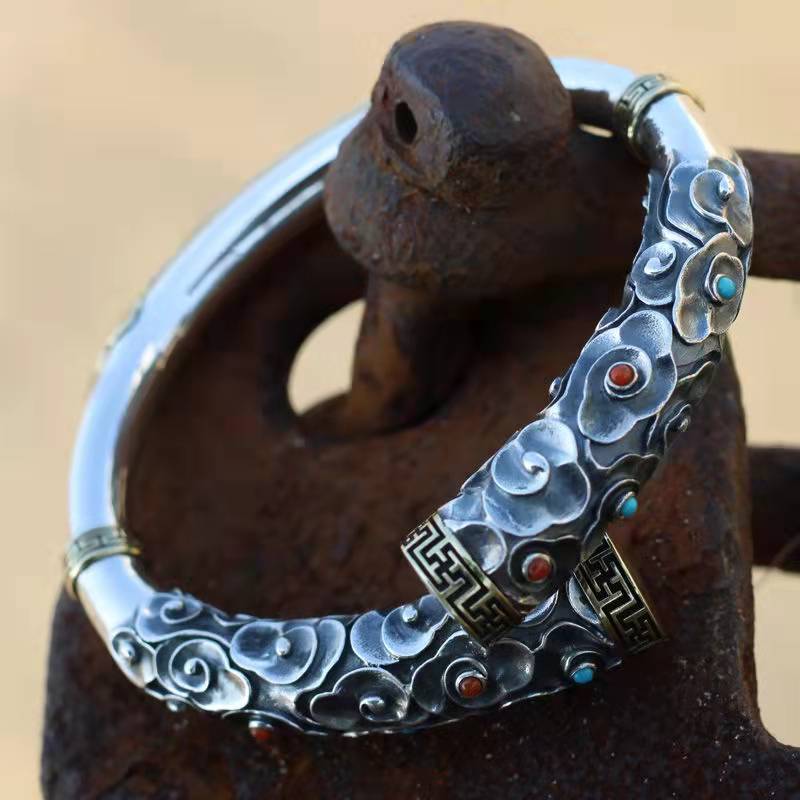 men's retro dinghaishen needle bracelet, view 4 - MRSLM