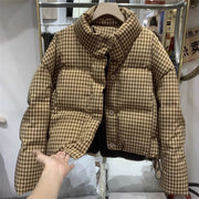 Women's high-waist cropped puffer jacket - MRSLM