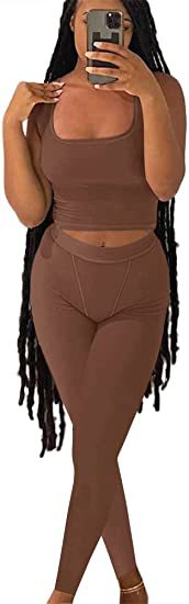 women's vest and cropped pants sports yoga suit, view 9 - MRSLM