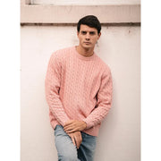 men's oversized cable knit sweater, view 7 - MRSLM