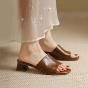thick heel open toe sandals for women, view 6 - MRSLM