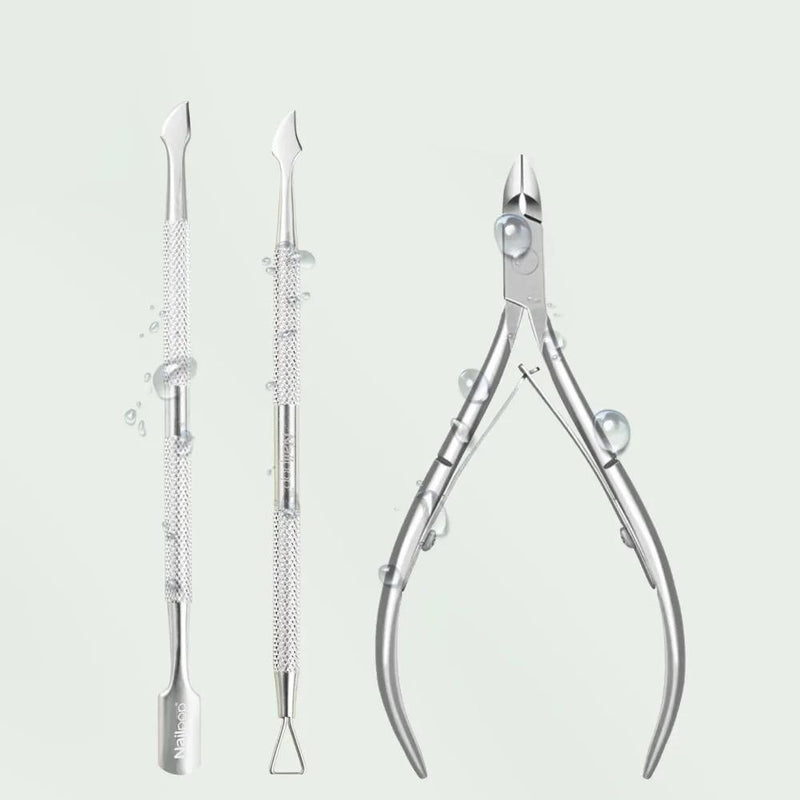 stainless steel cuticle scissors and nail care tool, view 7 - MRSLM