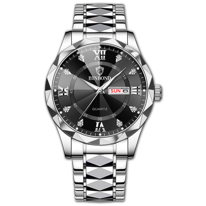 waterproof dual calendar watch, view 8 - MRSLM