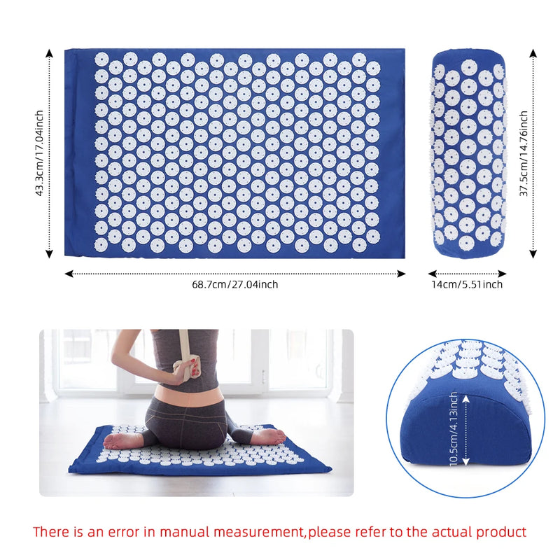 acupressure massage mat and pillow set, view 7 - MRSLM