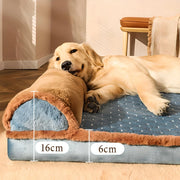 luxury pet sofa bed with pillow, view 5 - MRSLM