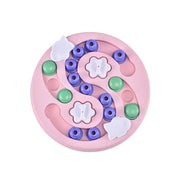 interactive slow feeder puzzle bowl, view 4 - MRSLM
