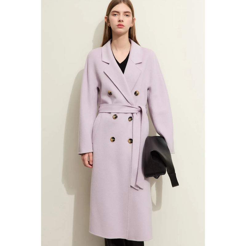 elegant autumn woolen coat for women, view 3 - MRSLM