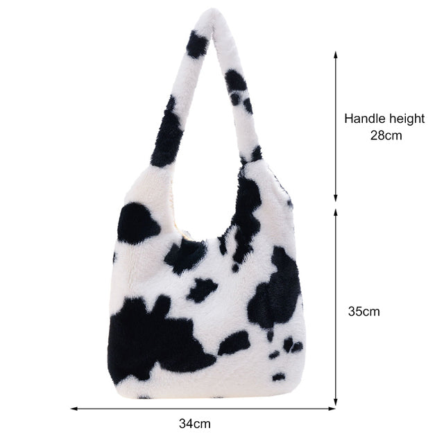 plush shoulder handbag, view 5 - MRSLM