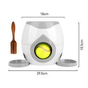 dog tennis launcher and treat dispenser toy, view 8 - MRSLM