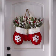 Christmas mitten door wreath, view 7 - MRSLM