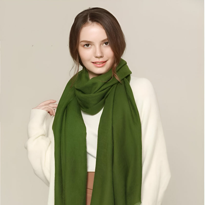 winter wool pashmina scarf, view 4 - MRSLM