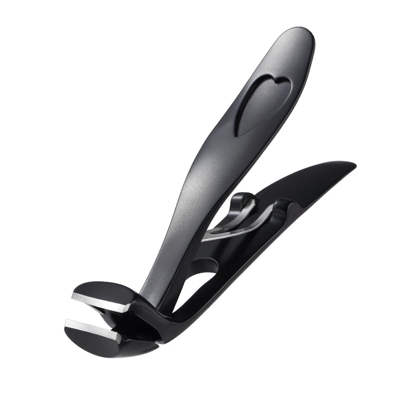 angled stainless steel toenail clipper with file, view 8 - MRSLM