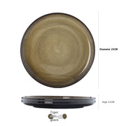 creative kiln glaze ceramic plate, view 4 - MRSLM