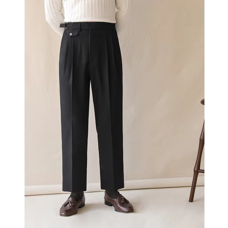 men's high waist suit pants, view 4 - MRSLM