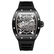 men's silicone band automatic watch, view 13 - MRSLM