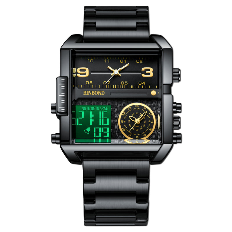 men's large dial quartz watch, view 16 - MRSLM