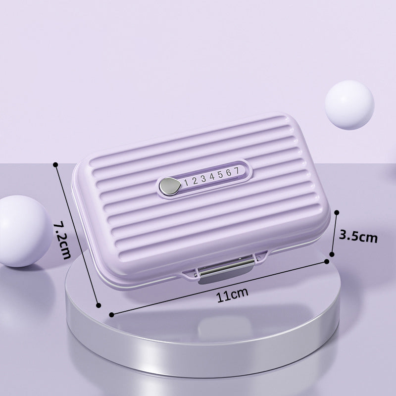 portable waterproof weekly pill organizer, view 2 - MRSLM